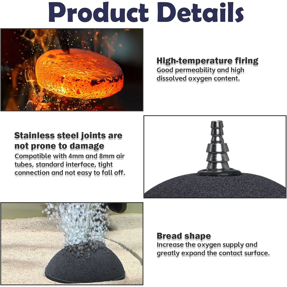 Aquarium Air Stone Diffuser 150mm - Image 5