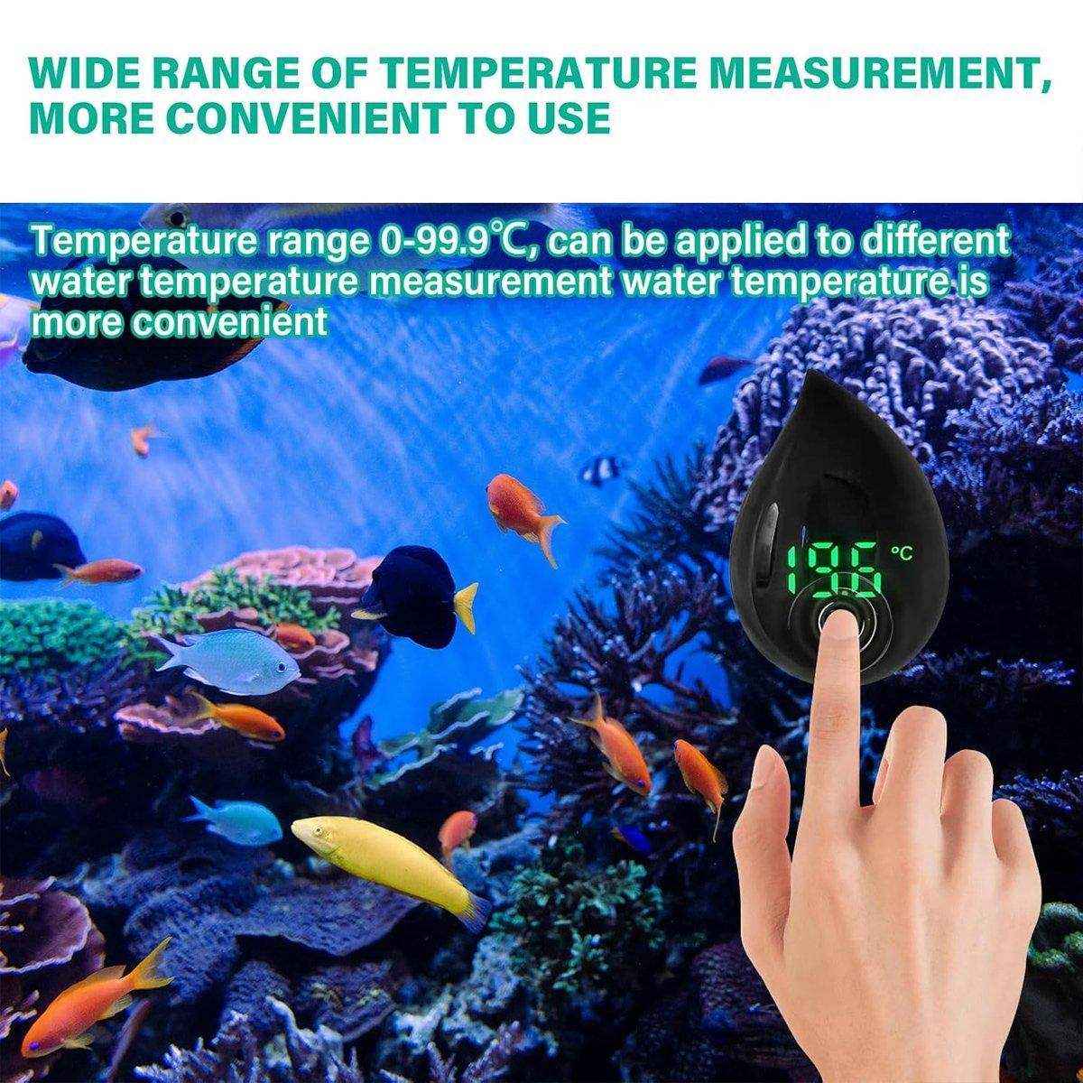 Fish Tank Thermometer Mini Small Electronic High Precision LED Digital Display - Image 6