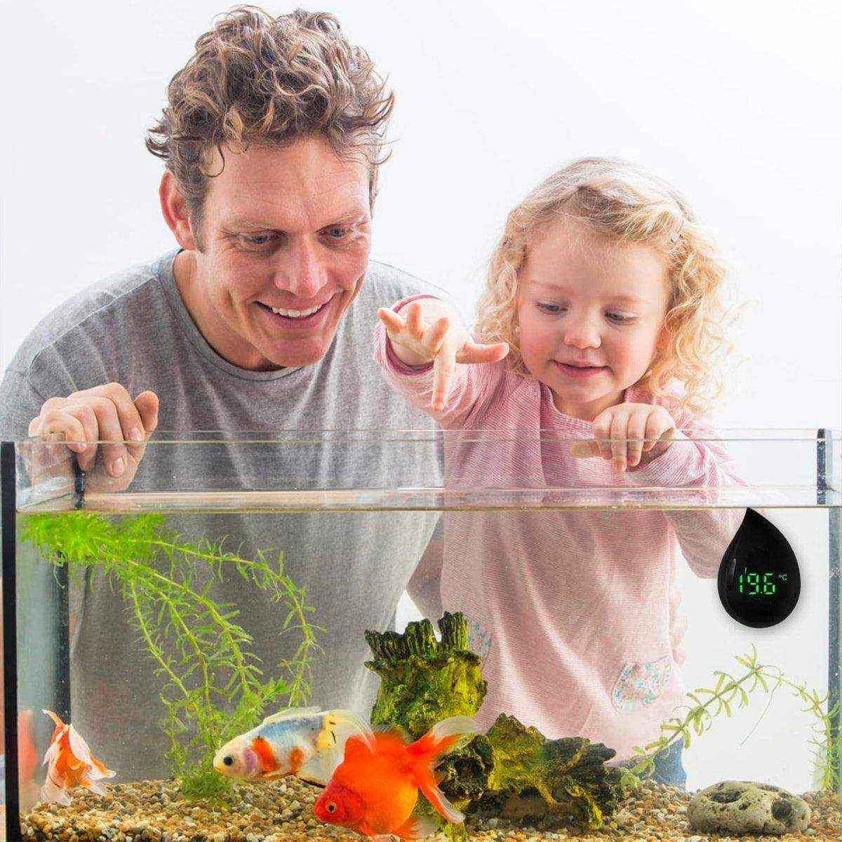 Fish Tank Thermometer Mini Small Electronic High Precision LED Digital Display - Image 8