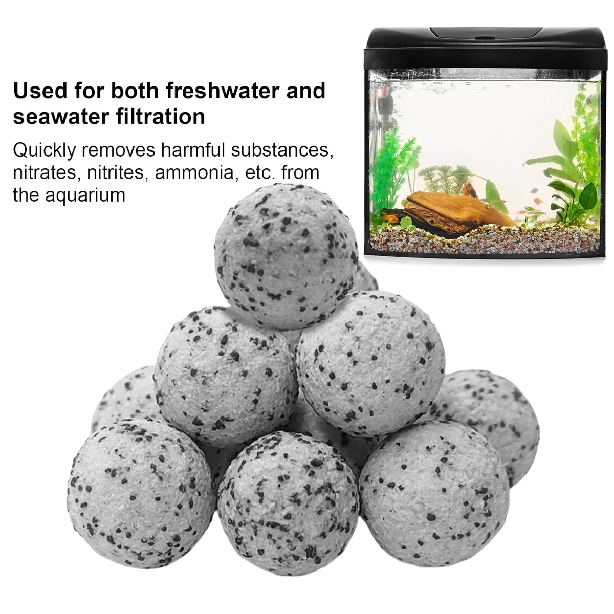 Aquarium Filter Media Quartz Balls 1000ML - Image 10
