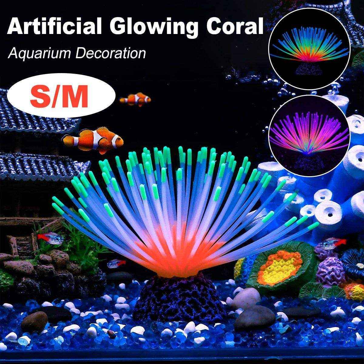 Aquarium Fish Tank Decor Simulation Coral Lotus Aquatic Plants Vibrant Ornament - Image 2