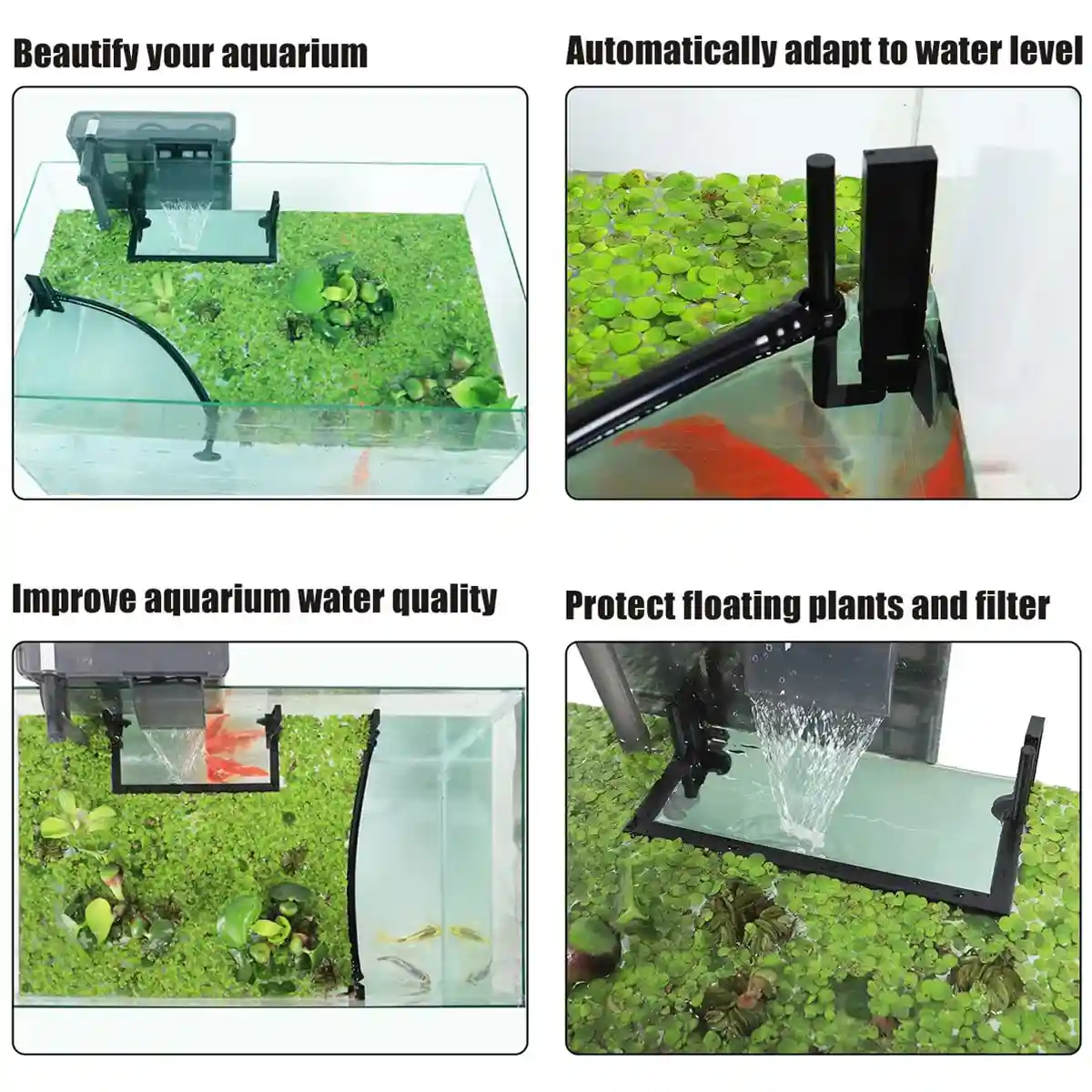 Adjustable Aquarium Floating Plant Corral Duckweed Divider Fence - Image 8
