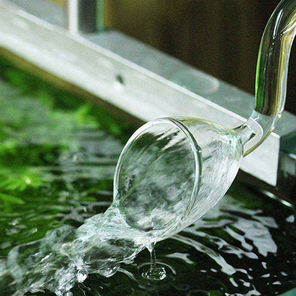 Aquarium Glass Inlet Outlet Pipe Fish Tank Filter Oil Film Remover Plant Holder - Image 4