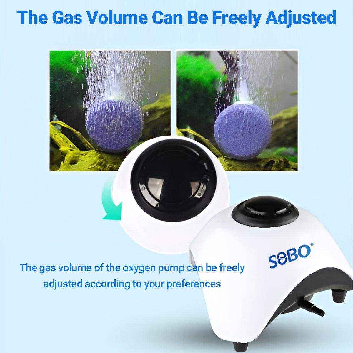 Aquarium Oxygen Pump Quiet Adjustable Bubbler for Fish Tank - Image 4