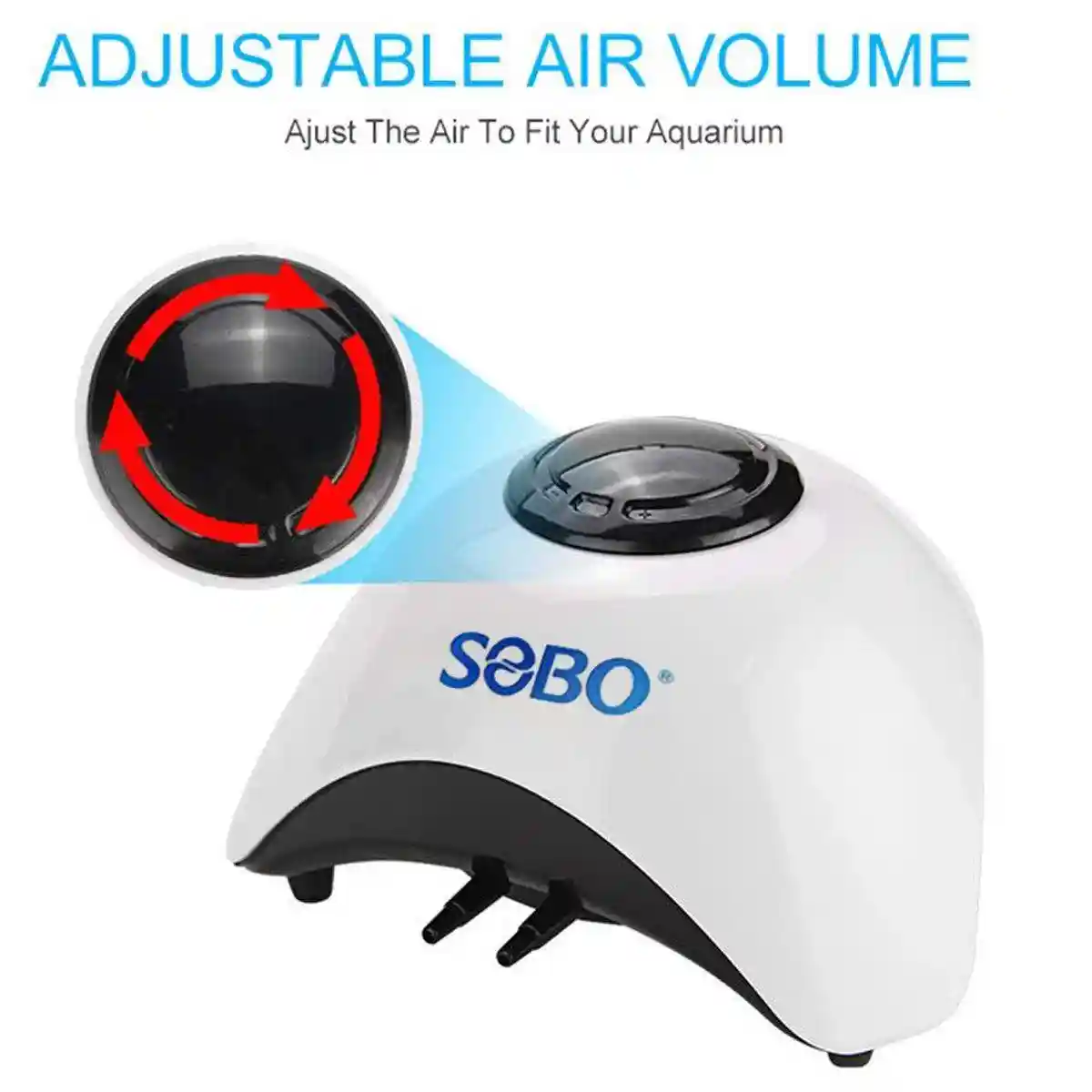 Aquarium Oxygen Pump Quiet Adjustable Bubbler for Fish Tank - Image 6