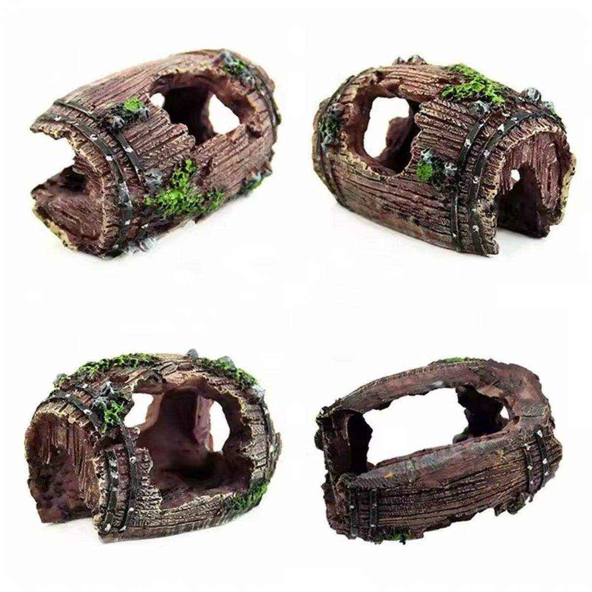 3pcs Aquarium Resin Tree Ornament Fish Tank Decoration Submerged Wood Cave - Image 3