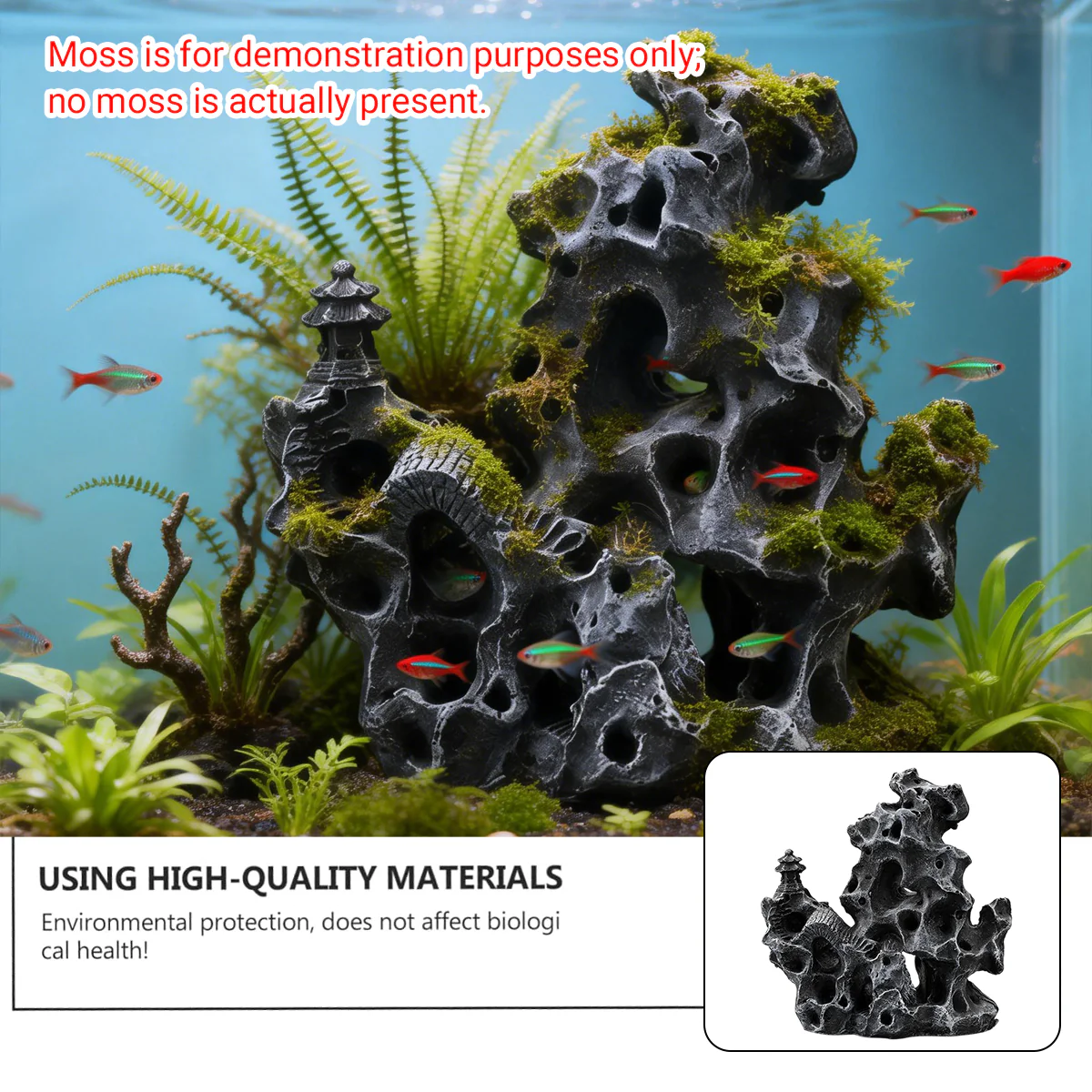 Aquarium Rock Ornament Resin Landscaping Decoration - Image 7