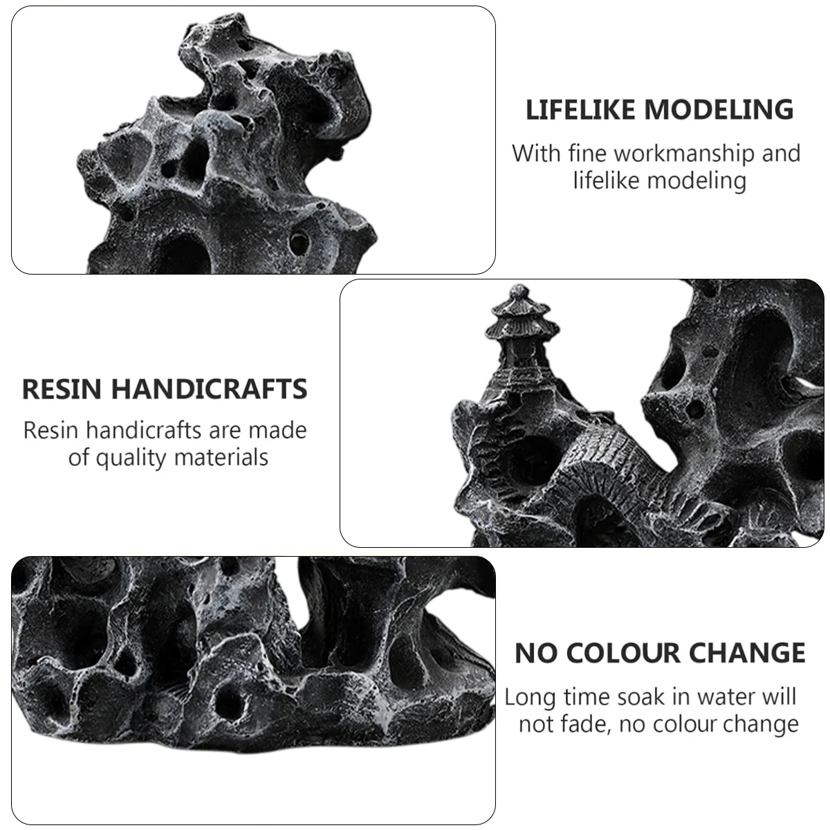 Aquarium Rock Ornament Resin Landscaping Decoration - Image 8