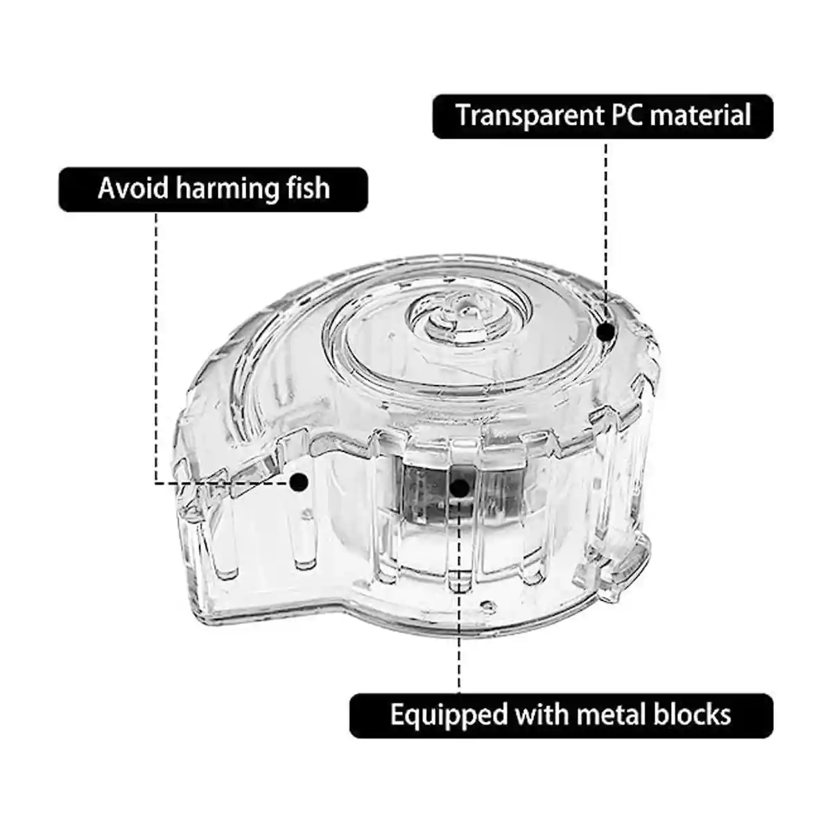 Aquarium Snail Catcher Transparent PC Trap Safe & Effective for Fish Tanks - Image 12