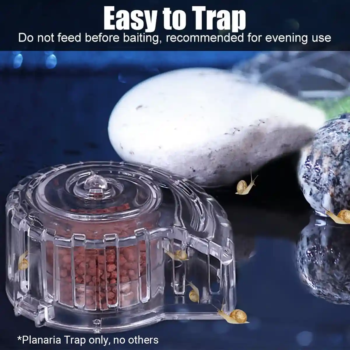 Aquarium Snail Catcher Transparent PC Trap Safe & Effective for Fish Tanks - Image 7