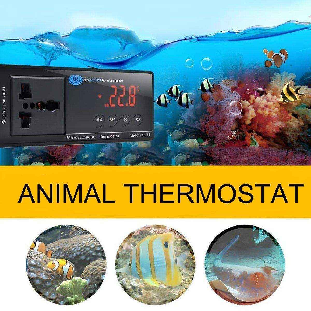 Reliable Aquarium Temperature Controllers with Dual Socket and Digital Display - Image 15