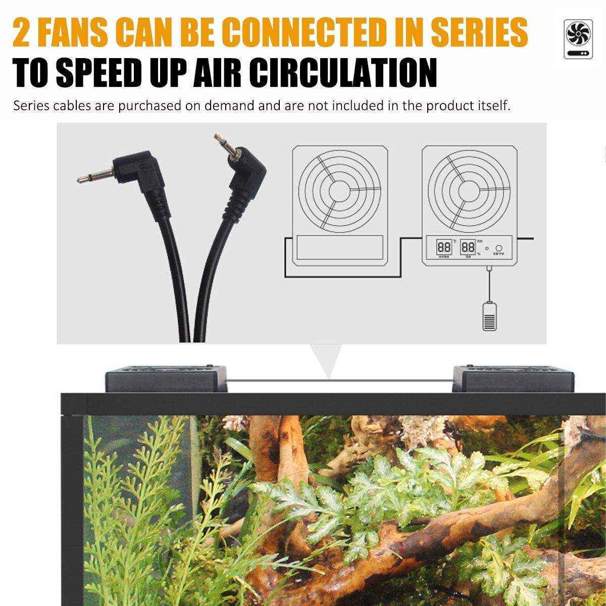 Ventilation Fans For Reptile Enclosure Temperature Controlled Fan - Image 13