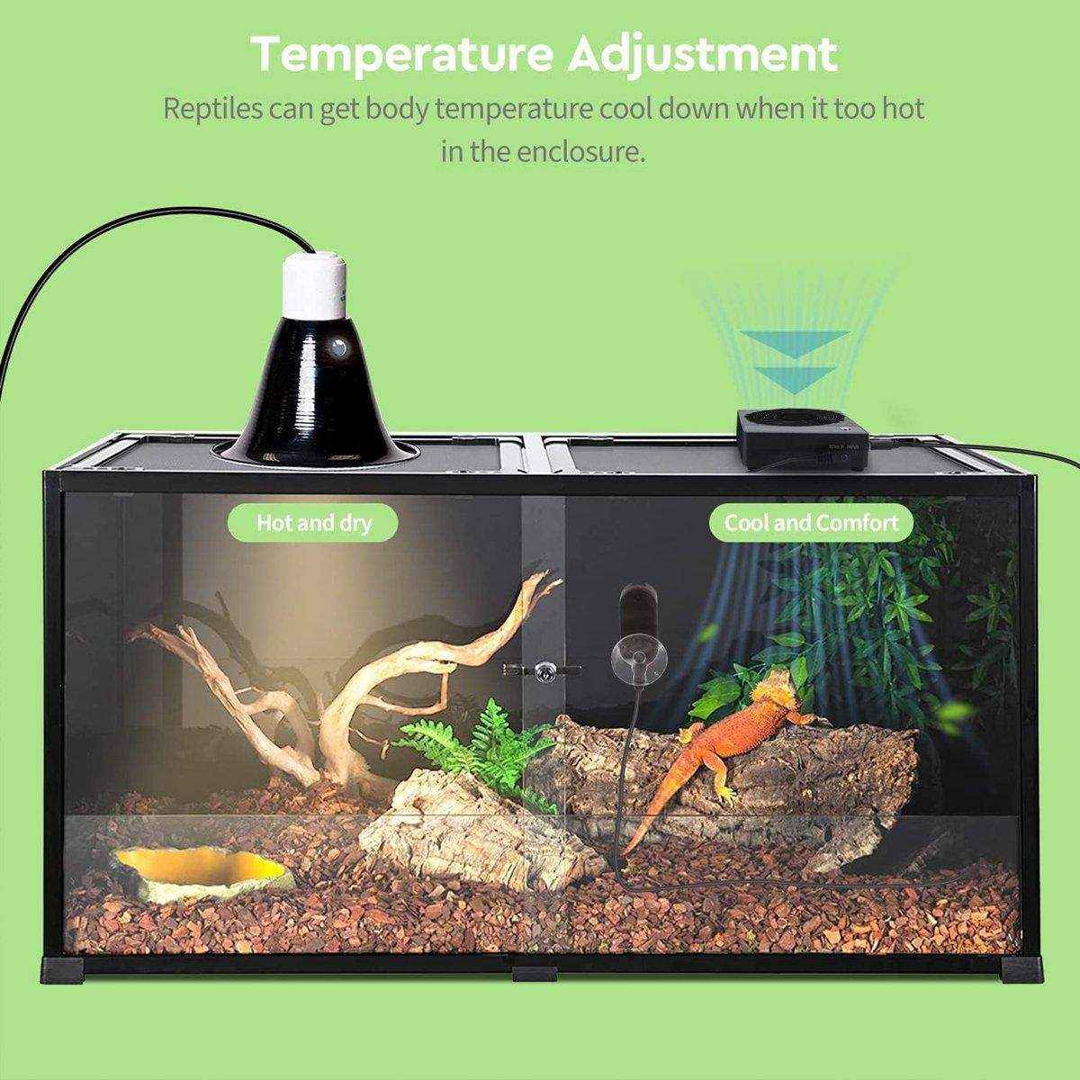 Ventilation Fans For Reptile Enclosure Temperature Controlled Fan - Image 9