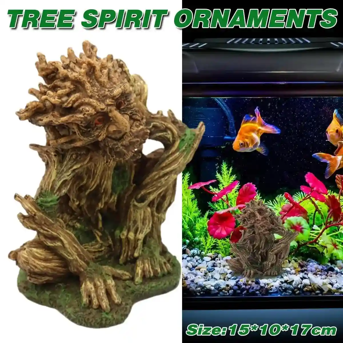 Aquarium Tree & Rockery Ornament Resin Fish Tank Decoration - Image 2