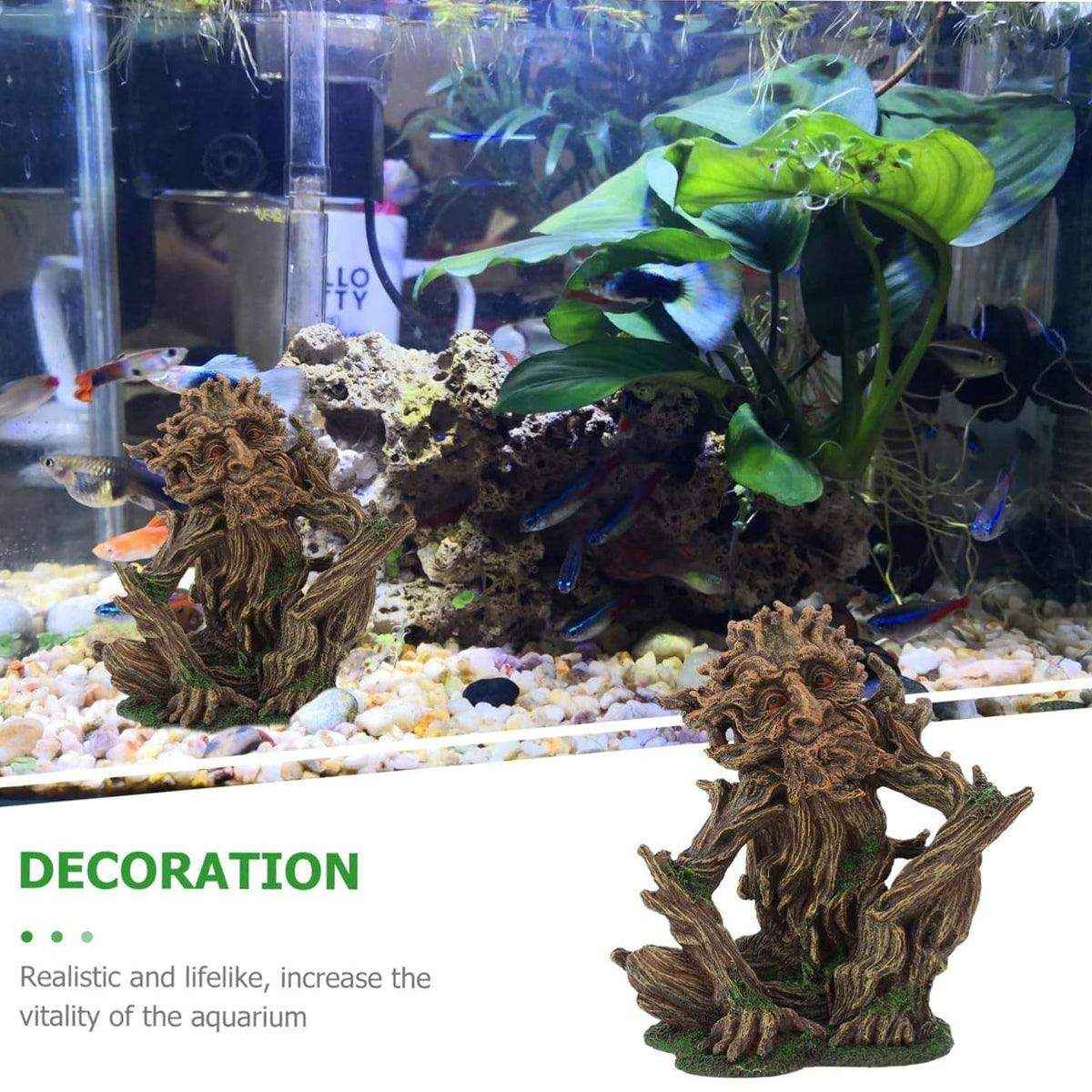 Aquarium Tree & Rockery Ornament Resin Fish Tank Decoration - Image 8