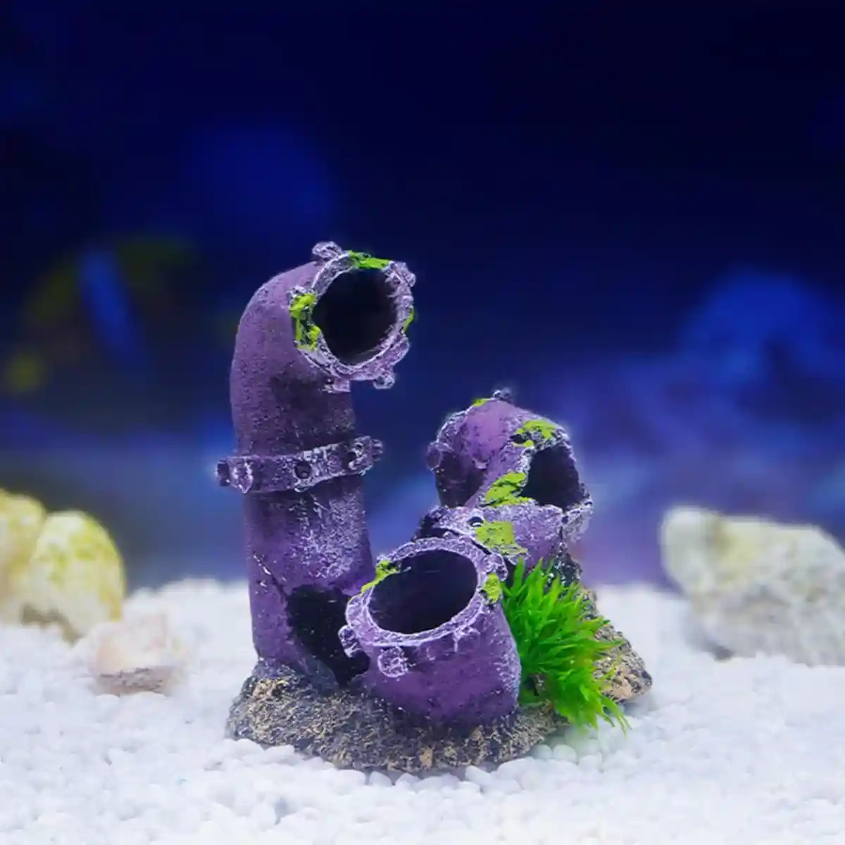 Aquarium Broken Pipe Ornament Resin Fish Tank Decoration - Image 12