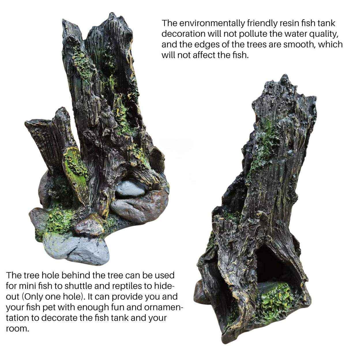 Natural Driftwood Style Aquarium Wood Decor Resin Ornament - Image 10