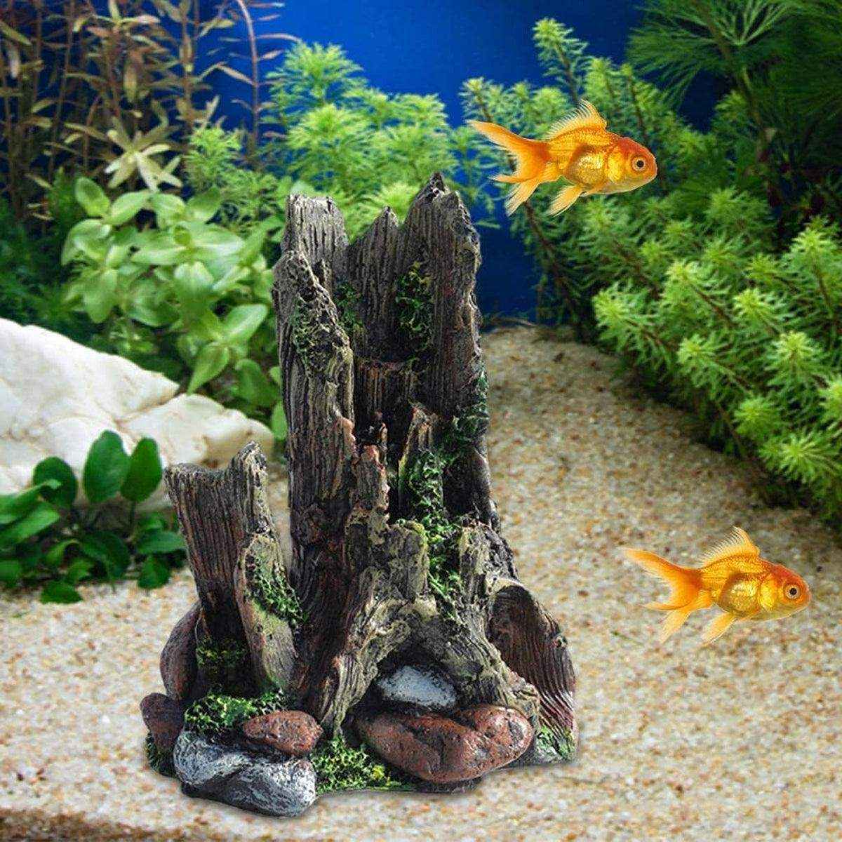 Natural Driftwood Style Aquarium Wood Decor Resin Ornament - Image 15