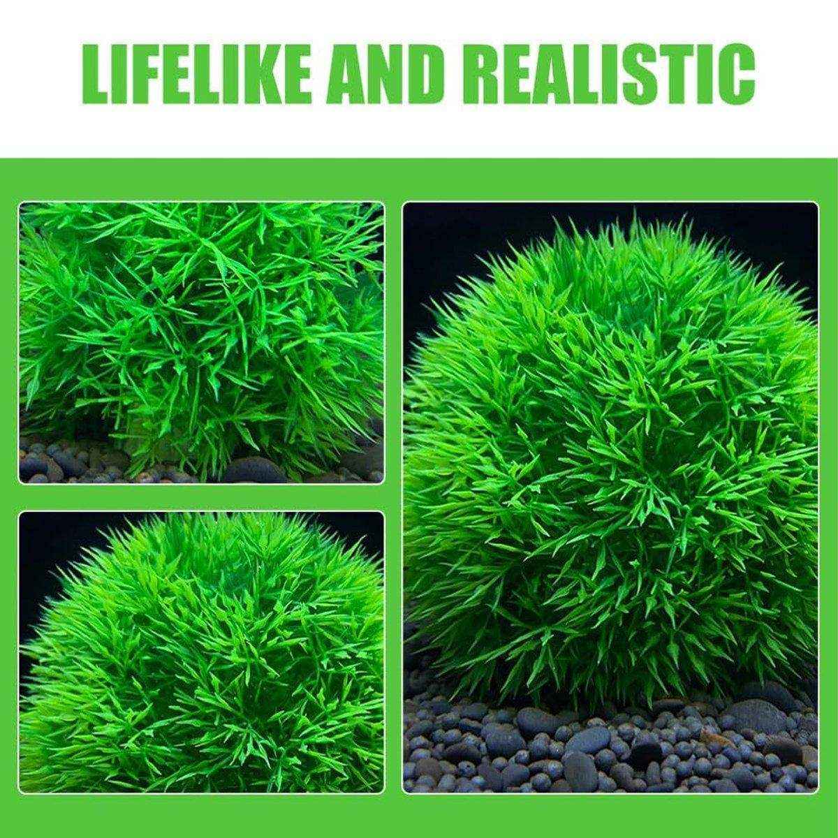 Artificial Aquarium Plants Lifelike Artificial Aquarium Grass Balls - Image 10