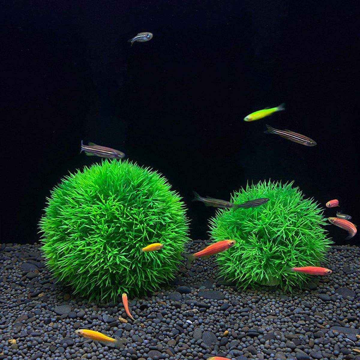 Artificial Aquarium Plants Lifelike Artificial Aquarium Grass Balls - Image 3