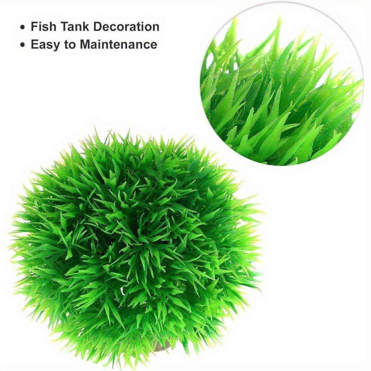 Artificial Aquarium Plants Lifelike Artificial Aquarium Grass Balls - Image 8