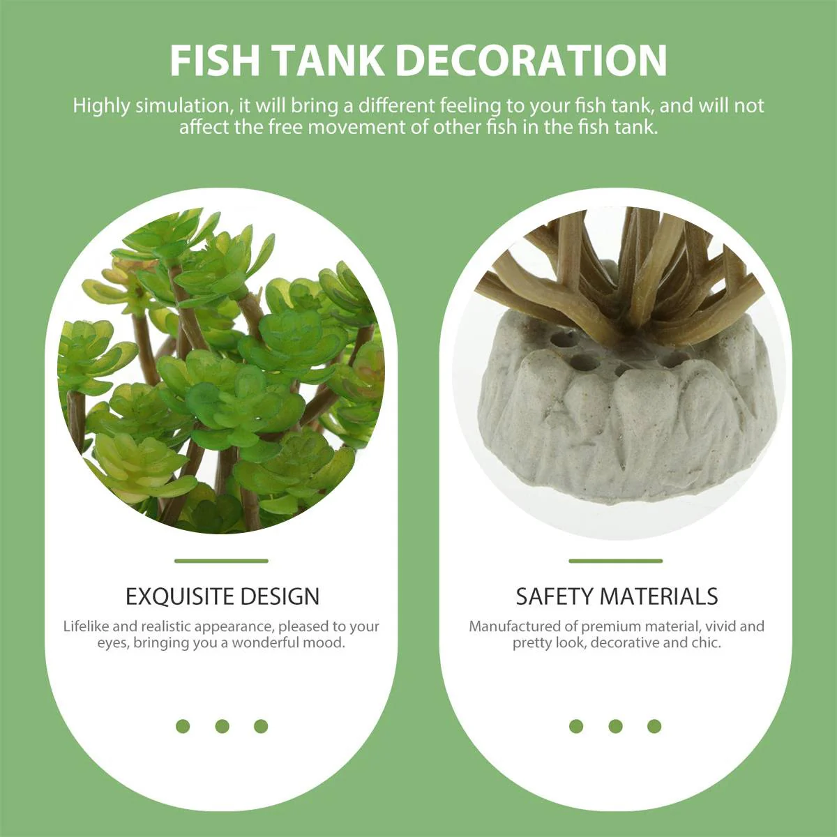 Artificial Aquarium Plant Resin Fish Tank Decor - Image 4