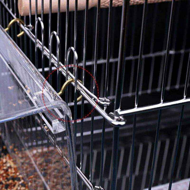 Acrylic Automatic Parrot Bird Feeder 13*13*11cm - Image 11