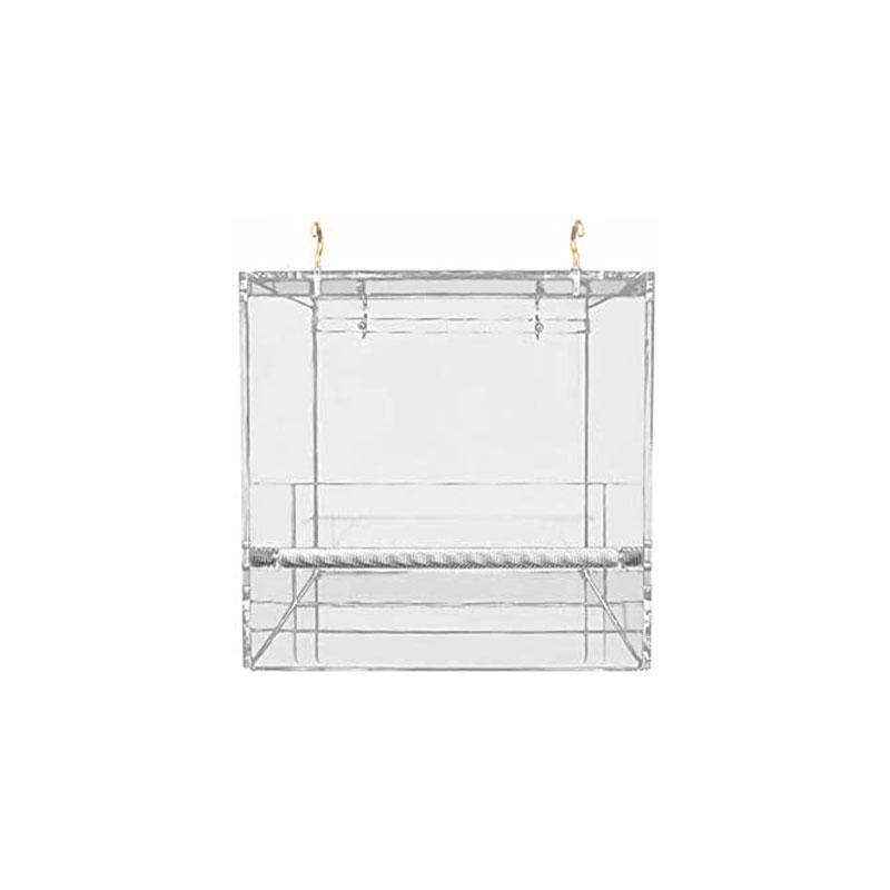 Acrylic Automatic Parrot Bird Feeder 13*13*11cm - Image 2