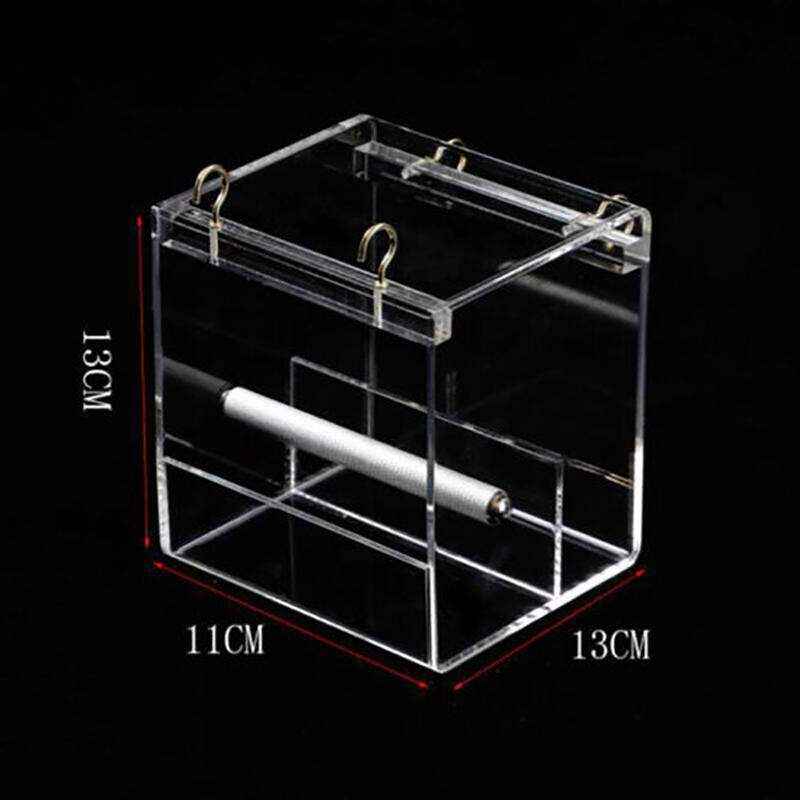 Acrylic Automatic Parrot Bird Feeder 13*13*11cm - Image 3