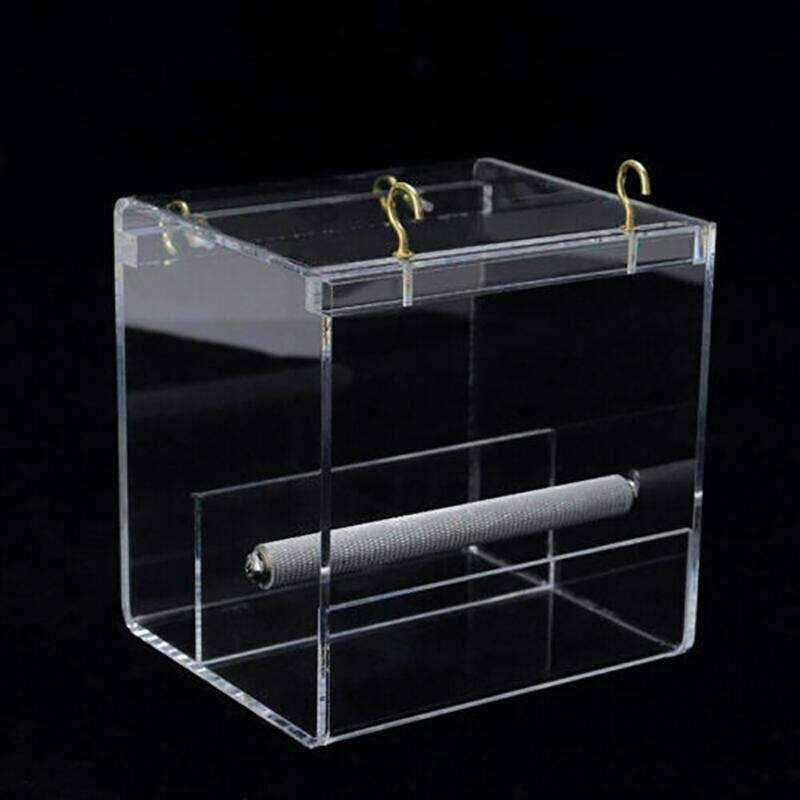 Acrylic Automatic Parrot Bird Feeder 13*13*11cm - Image 8