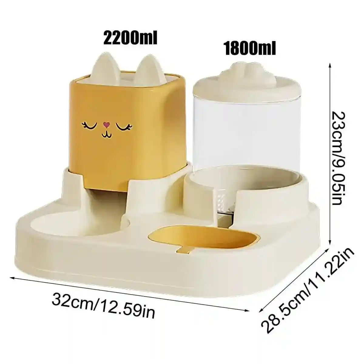 Pet Cartoon Feeding Bowl Universal Water Feeder Cat Dog Food Dish Durable Stand - Image 13