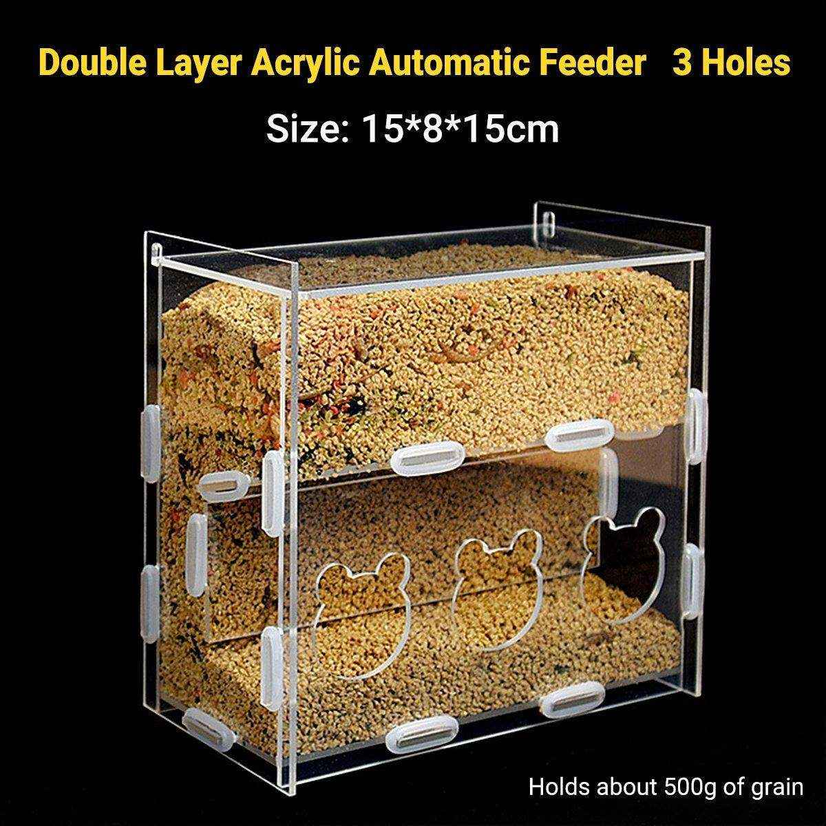 Automatic Acrylic Chicken Feeder Rutin Pet Supplies for Poultry Feeding System - Image 10