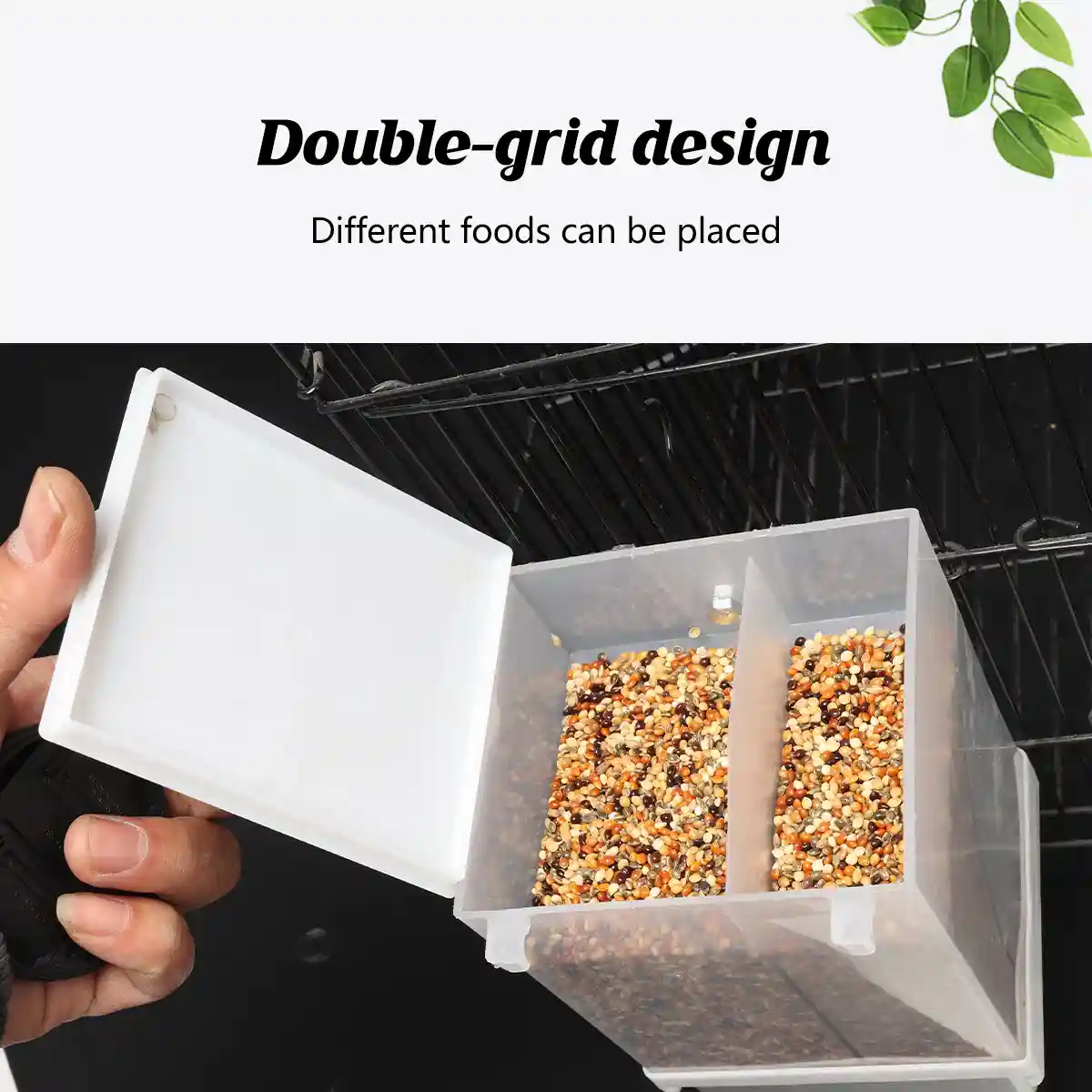 Automatic Bird Feeder with Double Grid and Easy-Clean Tray - Image 9
