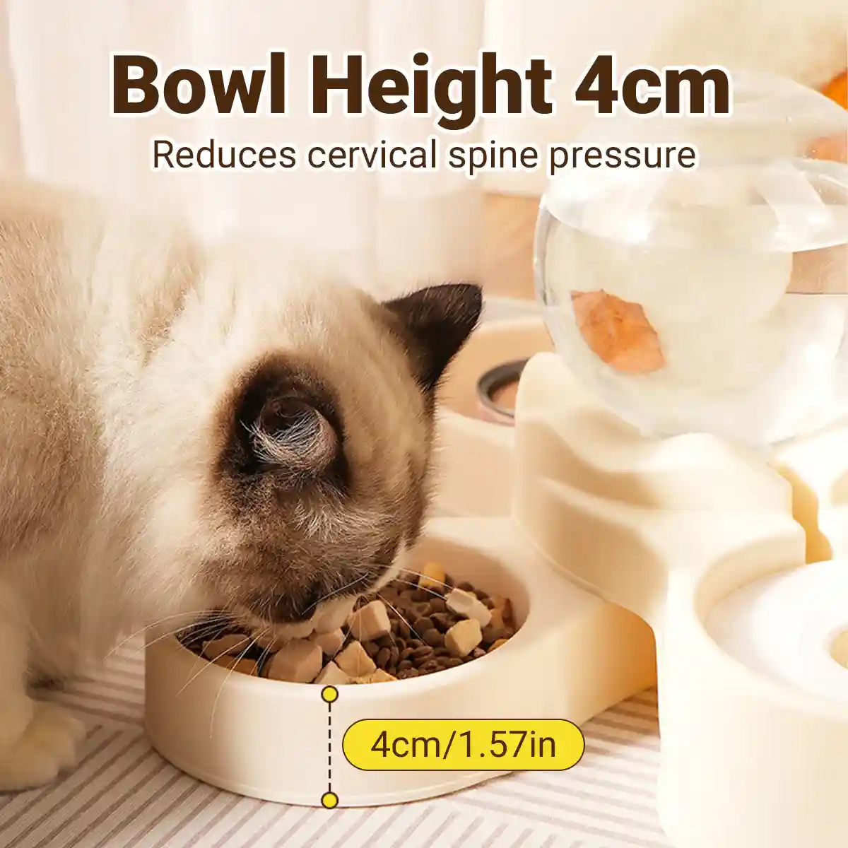 Automatic Cat Feeder With Water Dispenser & Stainless Steel Bowls - Image 11