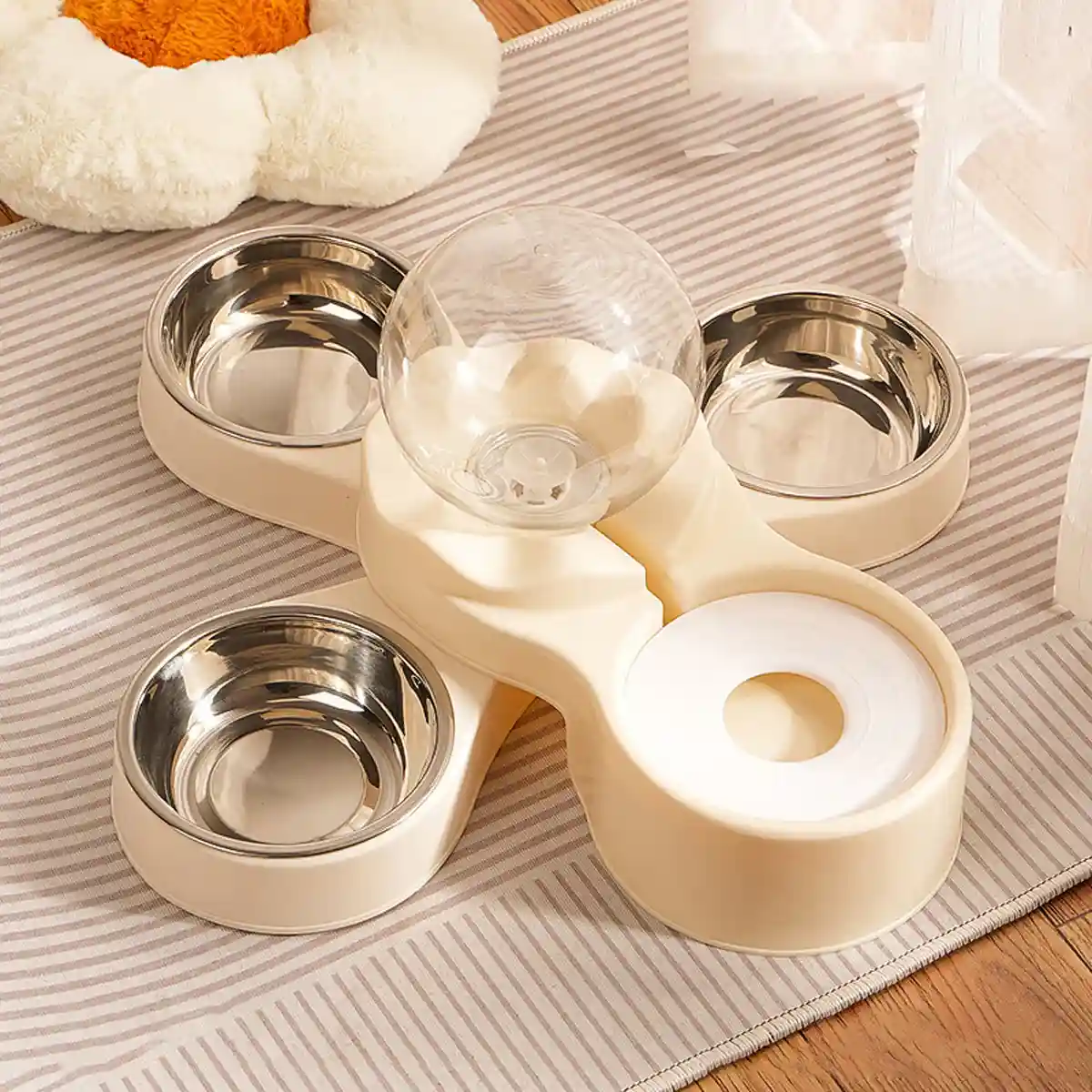 Automatic Cat Feeder With Water Dispenser & Stainless Steel Bowls - Image 12