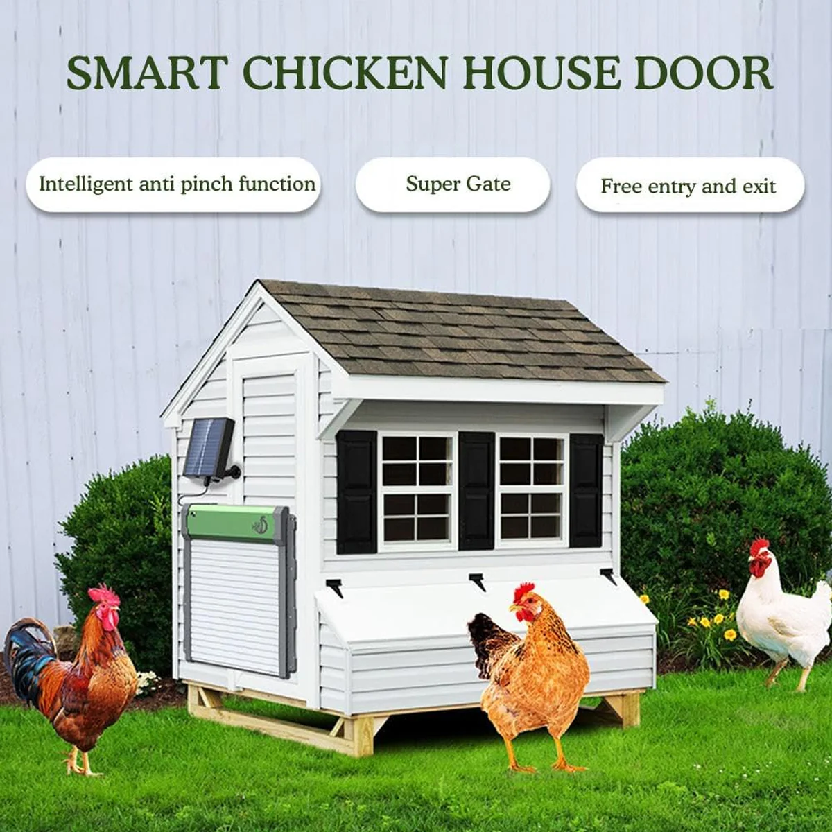 Automatic Chicken Coop Door Solar Powered Smart Chicken Door - Image 12