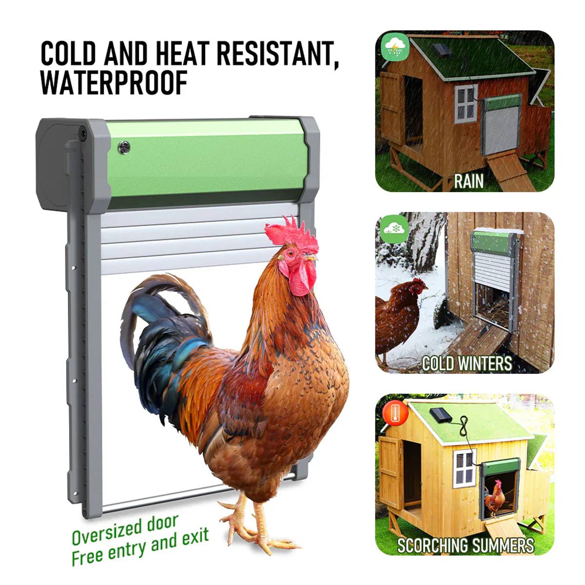 Automatic Chicken Coop Door Solar Powered Smart Chicken Door - Image 13