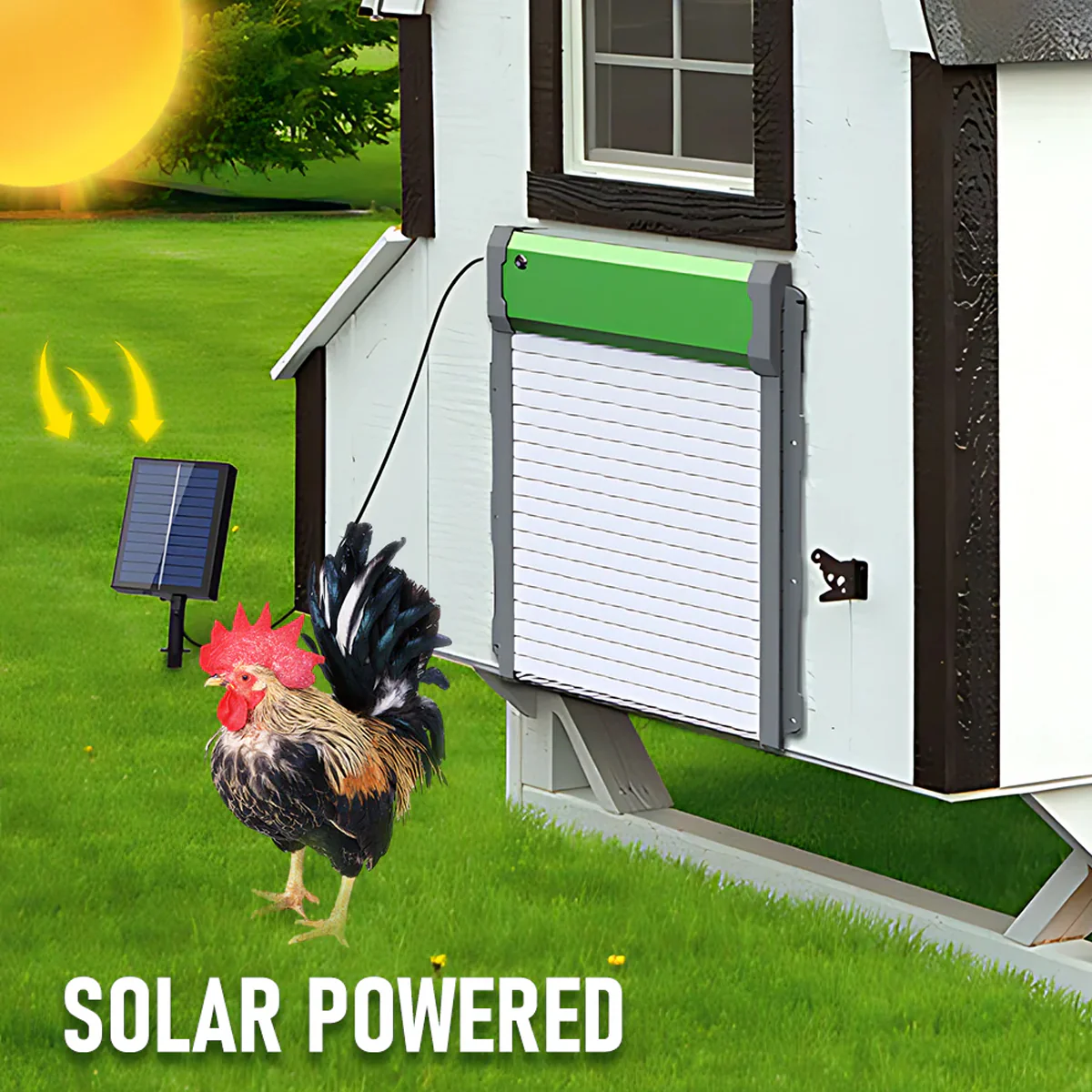 Automatic Chicken Coop Door Solar Powered Smart Chicken Door - Image 4