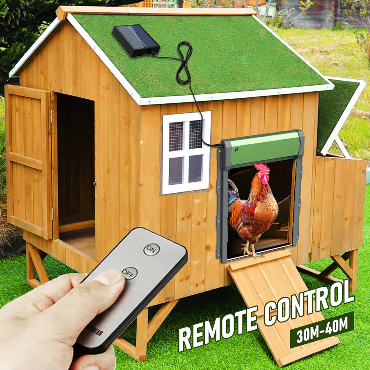 Automatic Chicken Coop Door Solar Powered Smart Chicken Door - Image 5