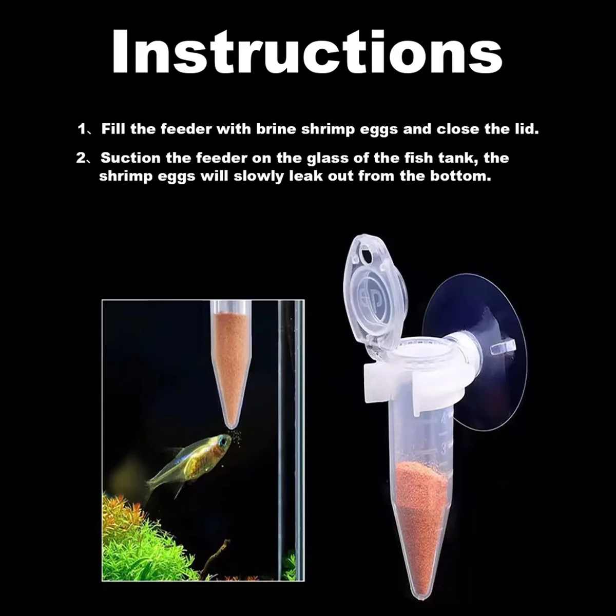Automatic Fish Feeder With Suction Cup (10PCS) - Image 5