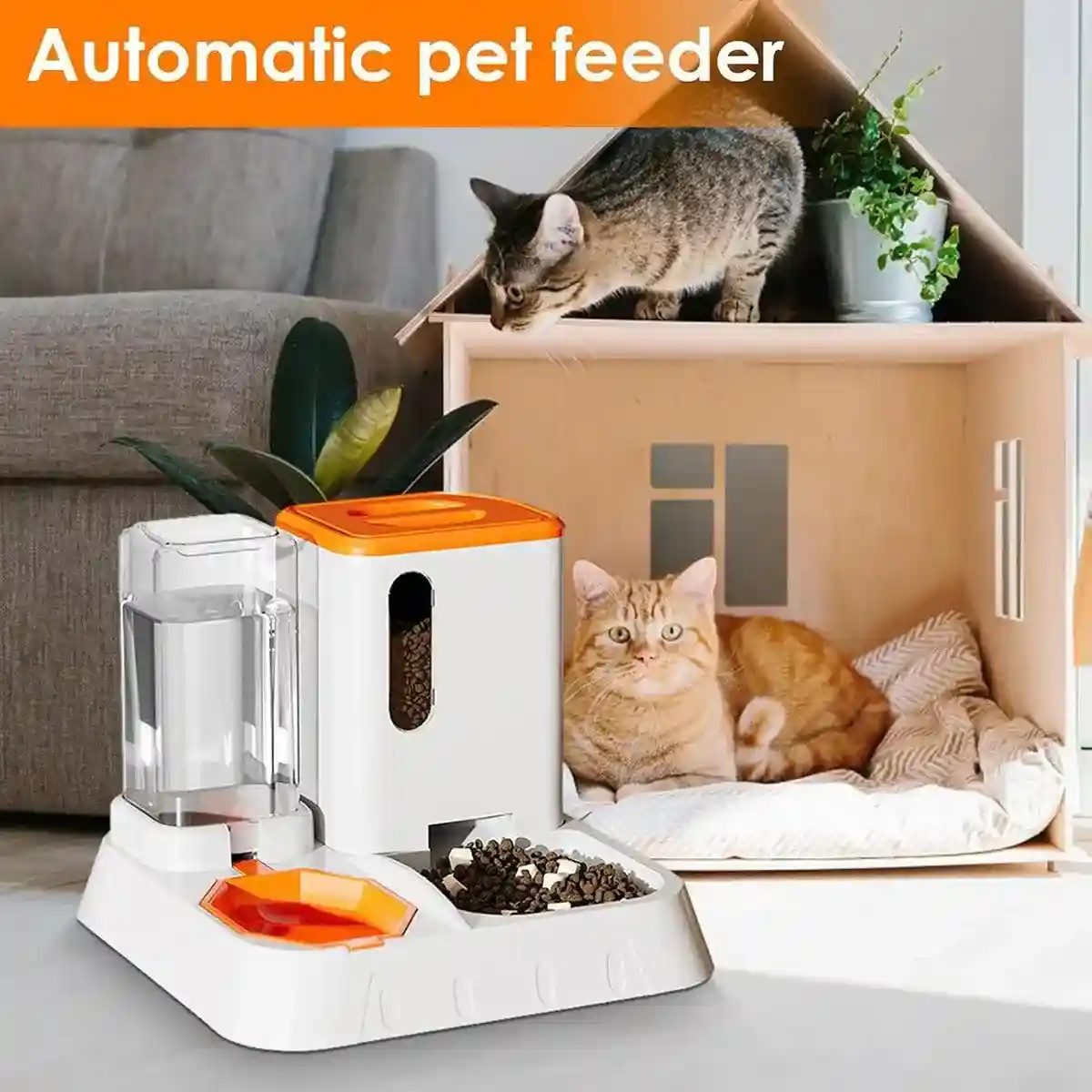 Effortless Feeding with Automatic Pet Feeder and Water Dispenser - Image 5