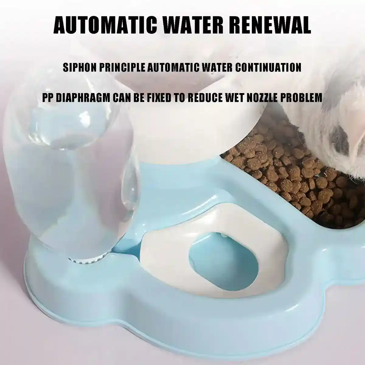 Automatic Pet Food Dispenser with Water Bottle 2.2L Feeder for Cats & Dogs - Image 11