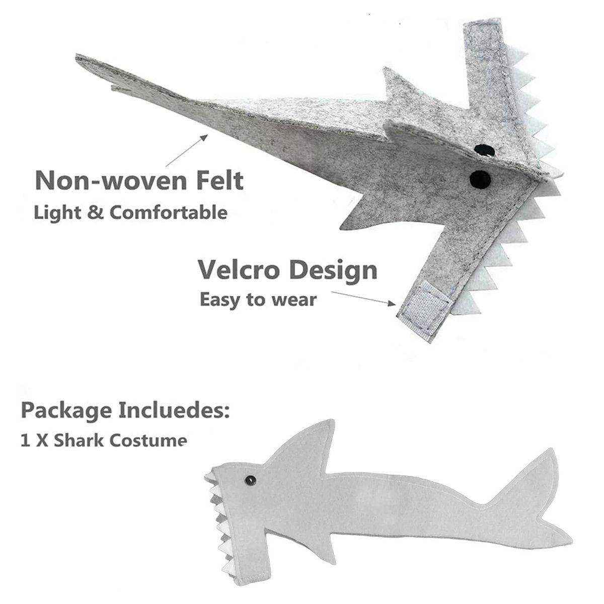 Lizard Shark Costume for Small Pets Adorable Reptile Outfit for Halloween Party - Image 9