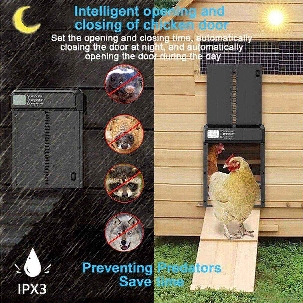 Weatherproof Automatic Stainless Steel Chicken Coop Door - Image 12