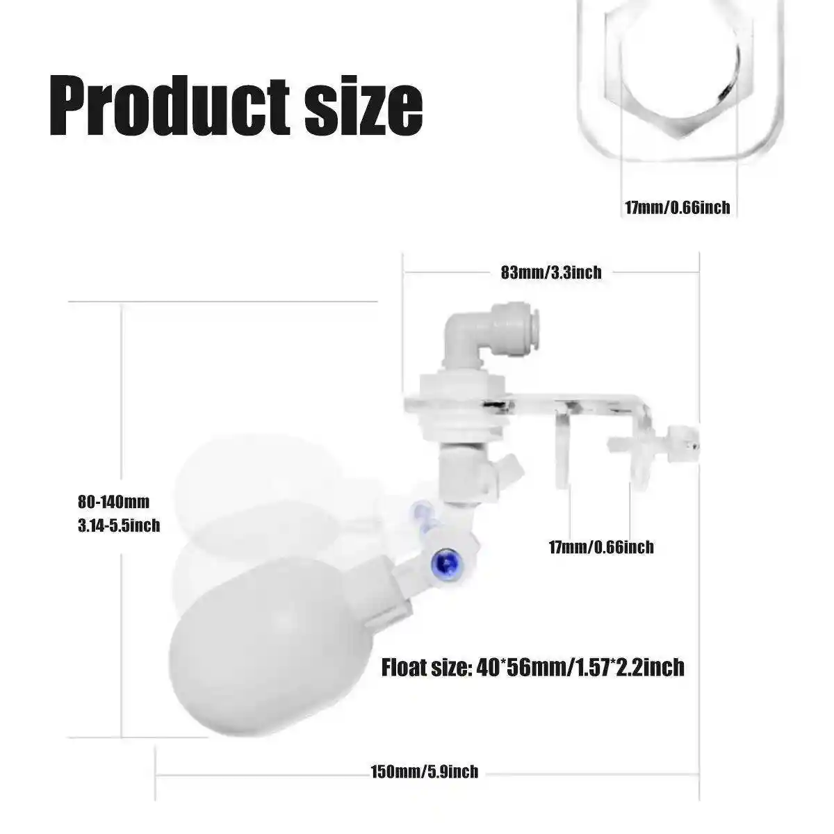 Automatic Water Refill Tank Controller Float Ball Valve Fresh Sea Water Filler - Image 3