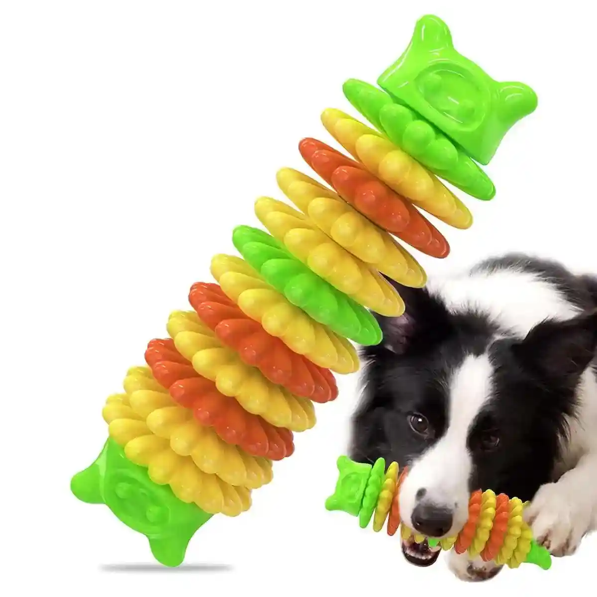 Durable Bear Head Dog Chew Toy for Dental Health & Play - Image 9