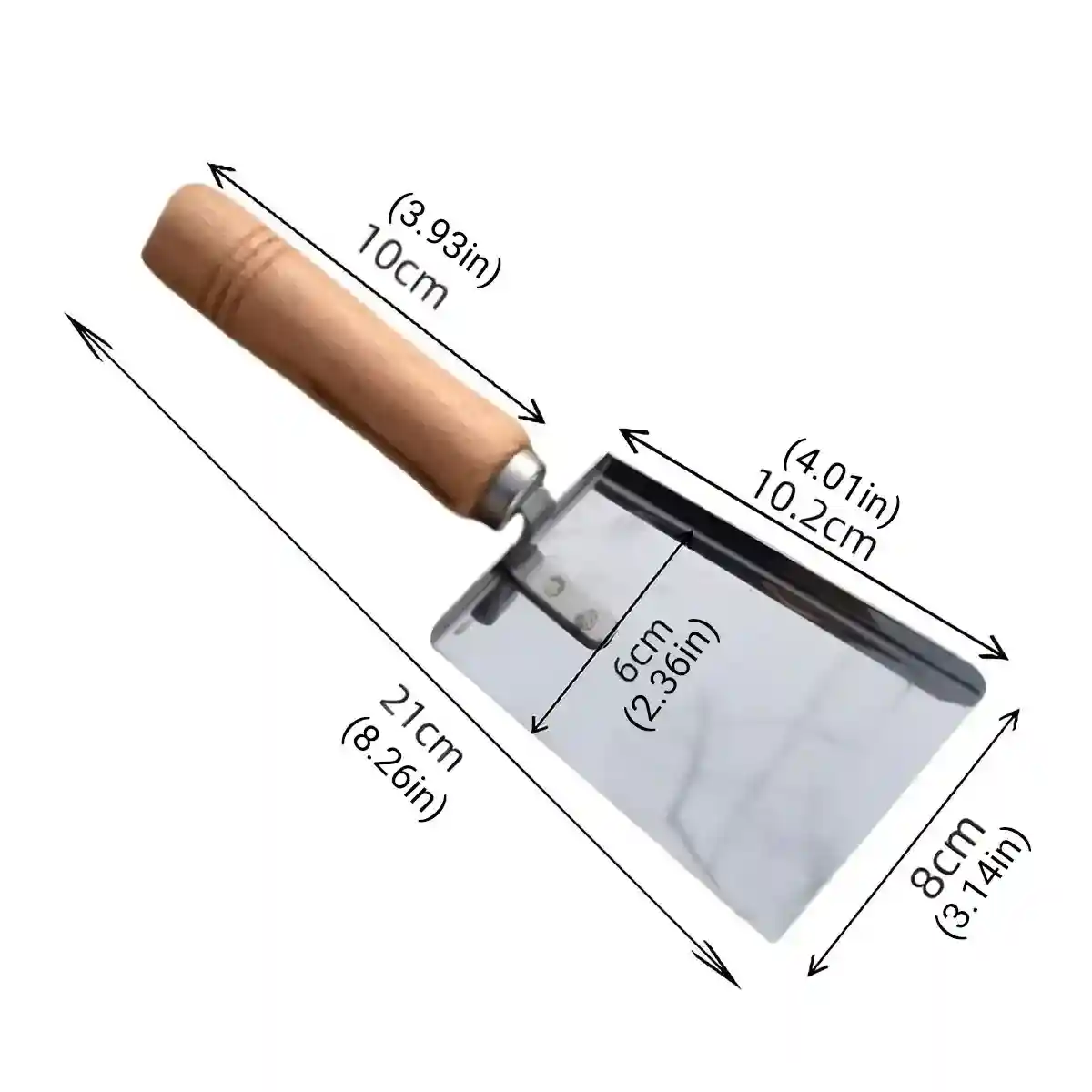 Stainless Steel Tool for Beehive Cleaning with Wooden Handle - Image 7