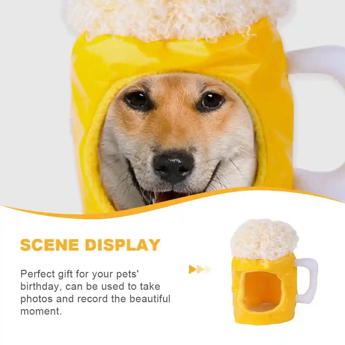 Beer Shaped Pet Hat - Image 4