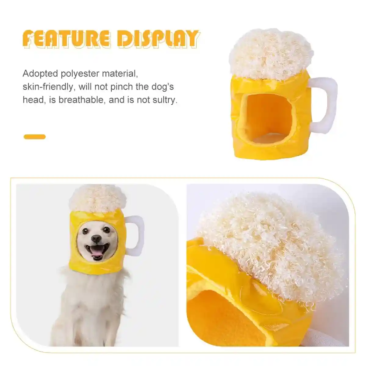Beer Shaped Pet Hat - Image 8