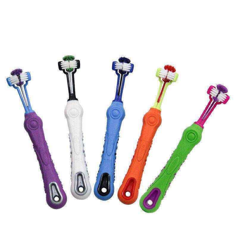 3-Sided Pet Toothbrush 5 Colours - Image 4
